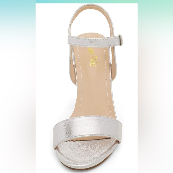 DREAM PAIRS Women's Open Toe Ankle Strap High Chunky Heel Sandals - Picture 4 of 7